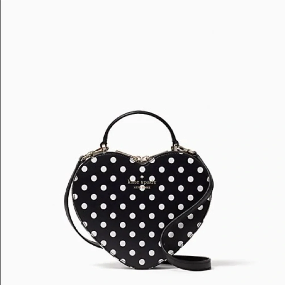 Kate Spade Love Shack Polka Dot Heart Purse - Picture 2 of 12